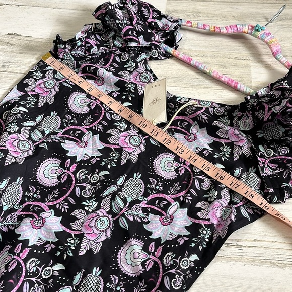 Mille Resort Klara Tropical Night Floral Dress Size L NWT - Picture 7 of 12